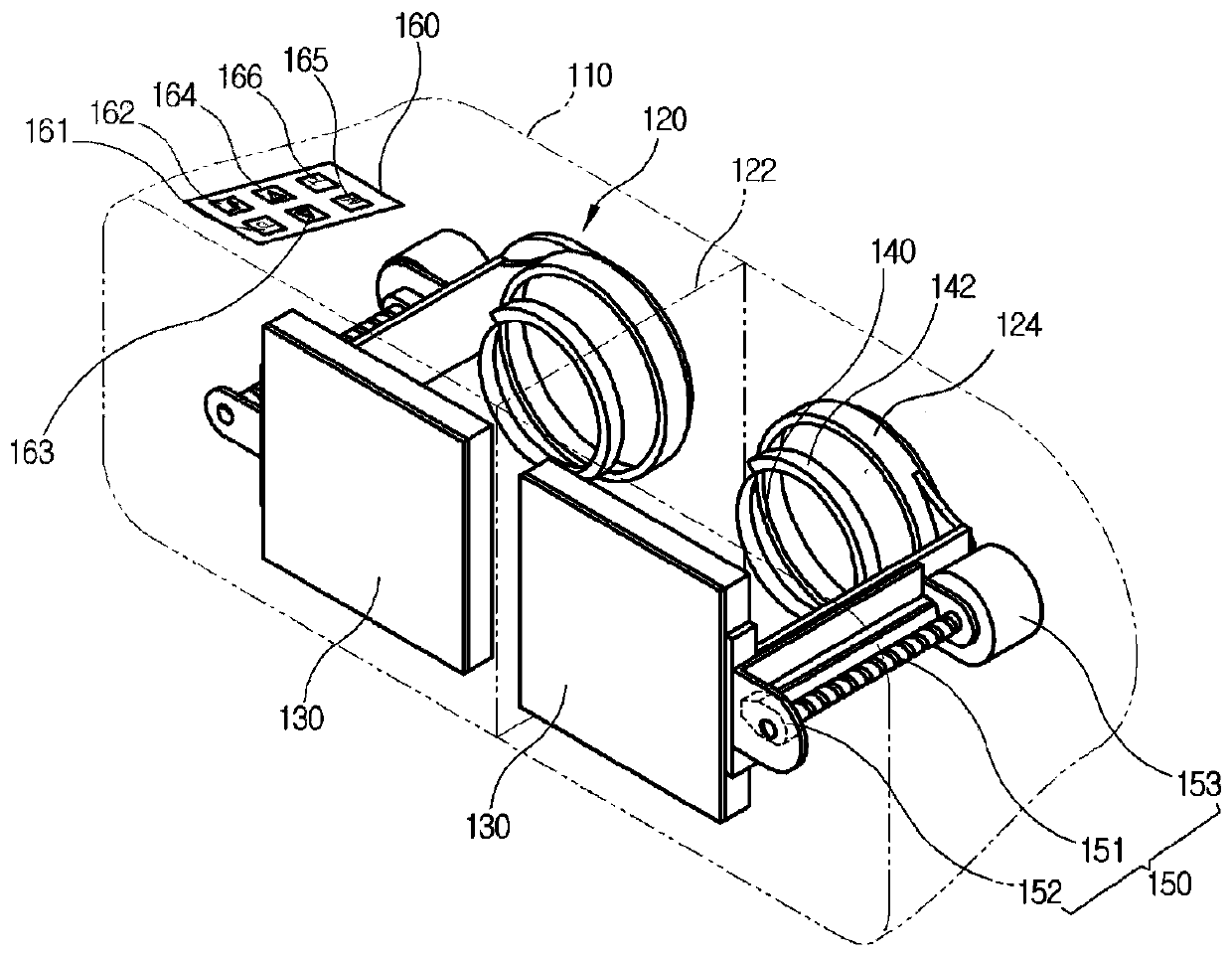 Visual training device for training ocular muscles based on user's visual characteristics