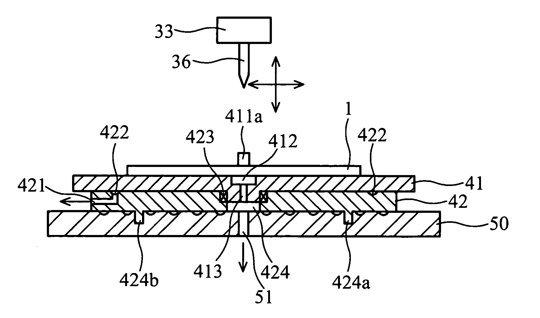 Apparatus for shear testing bonds on silicon substrate