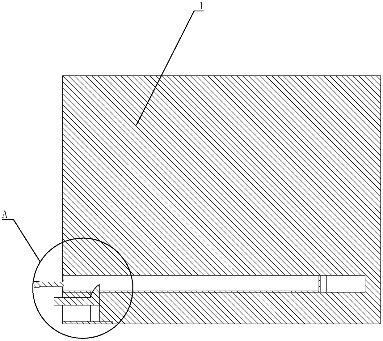 Distribution box capable of locking a panel