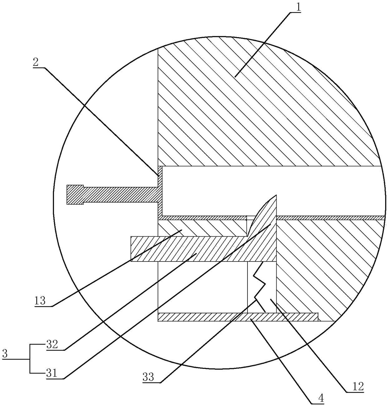 Distribution box capable of locking a panel