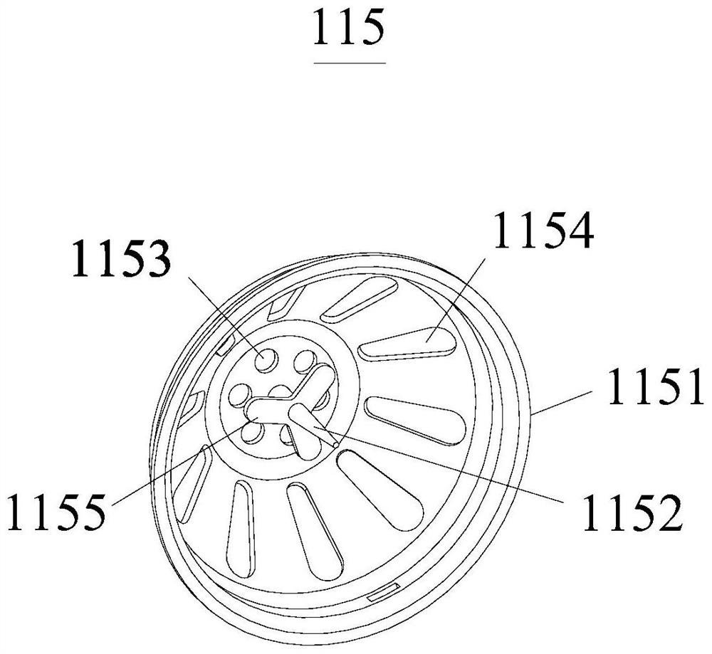 Moxa cone fixing device and moxibustion device thereof