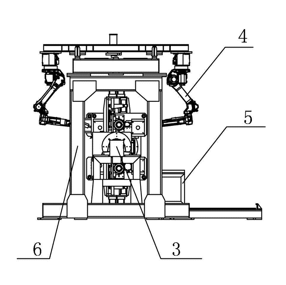 Integrated equipment of automatic robot welding system of standard knots