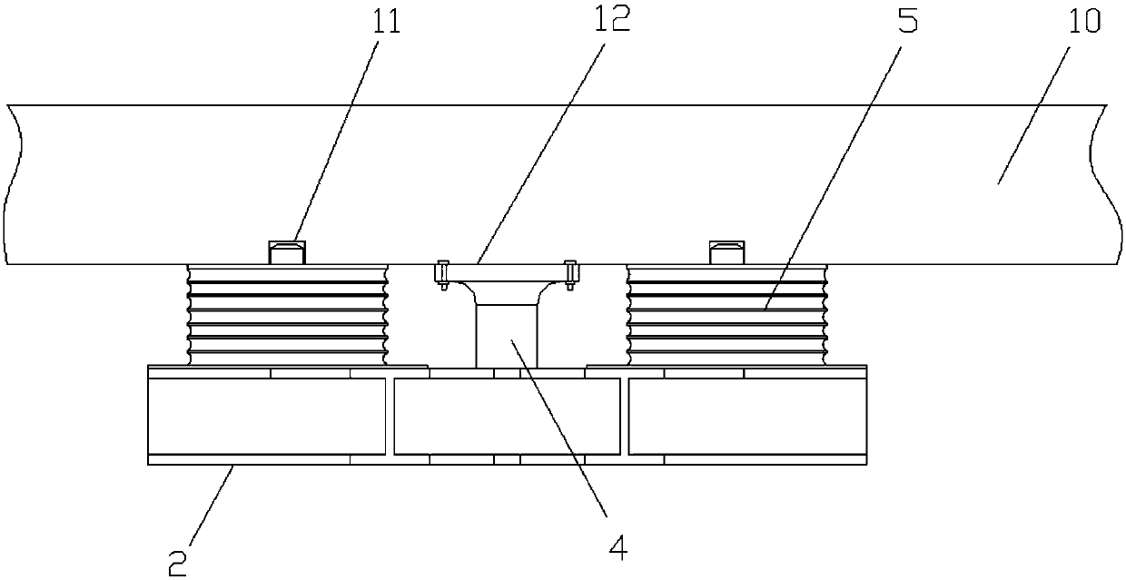 Bogie and logistics transport vehicle