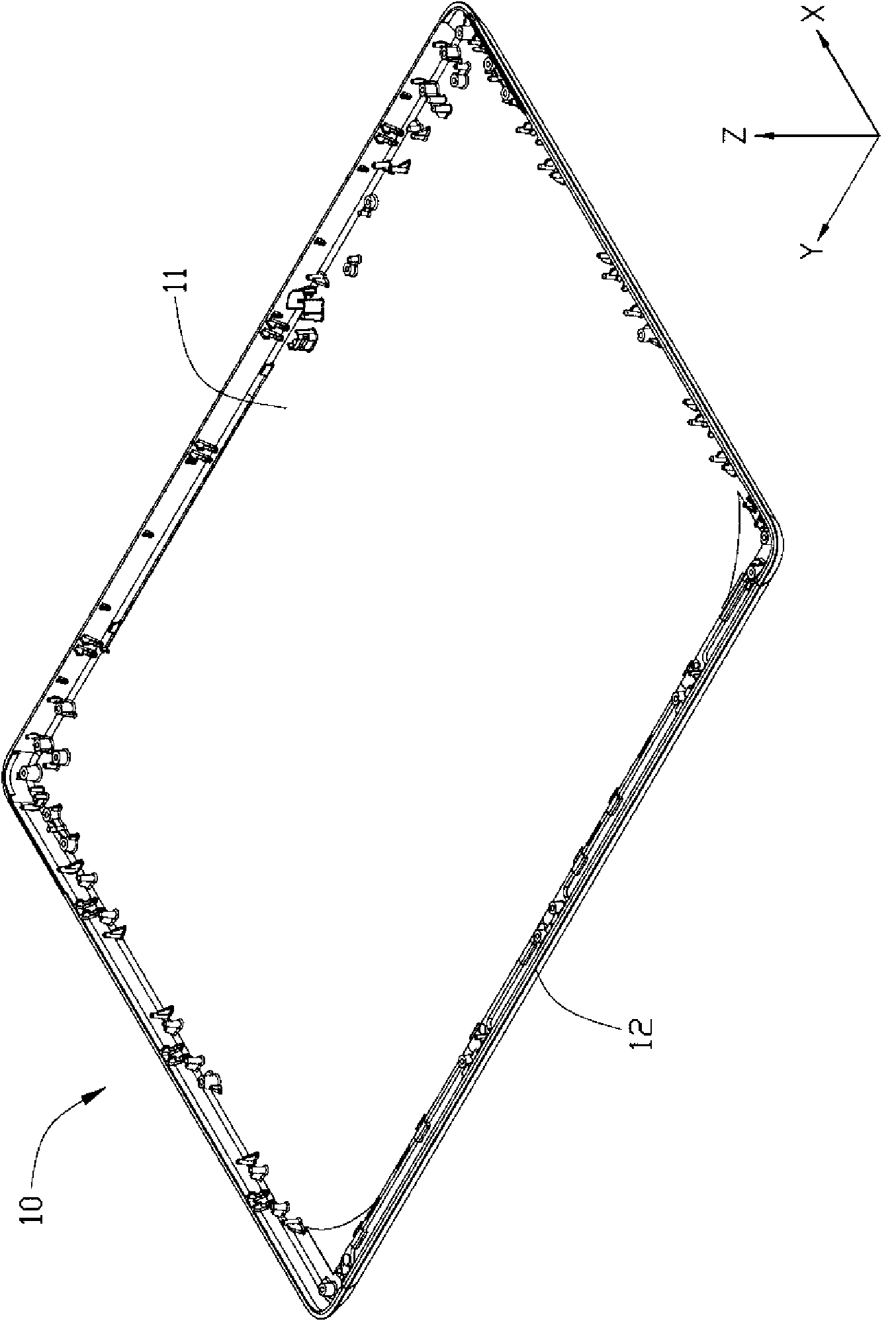 Combination piece of metal and plastic and manufacture method thereof