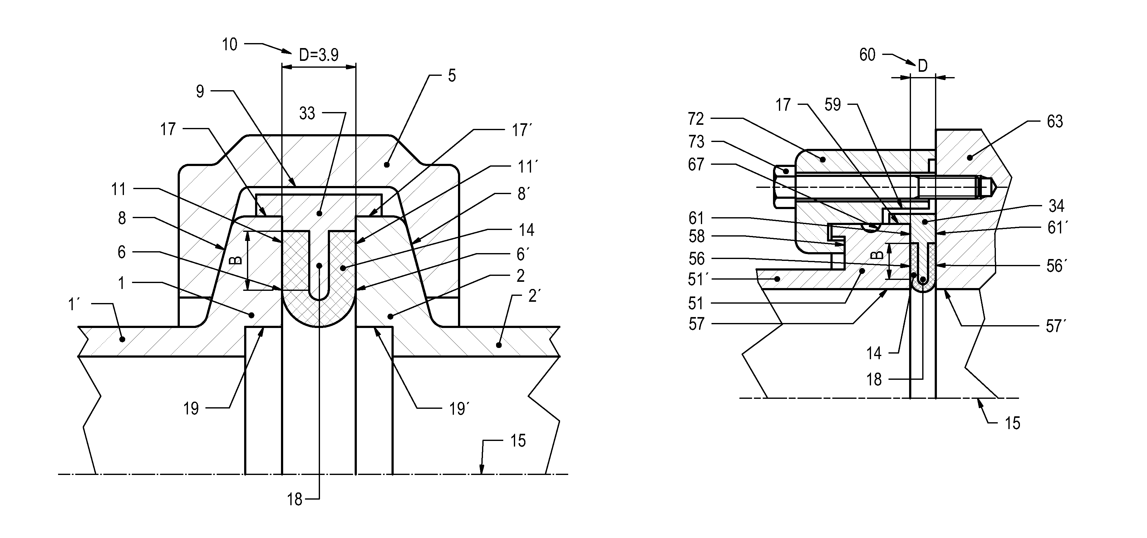 Flange connection