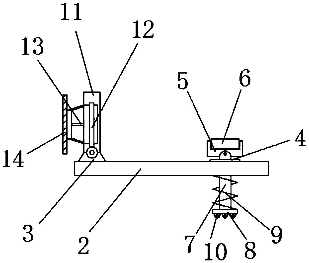 A thermos bottle liner conveying and dumping device