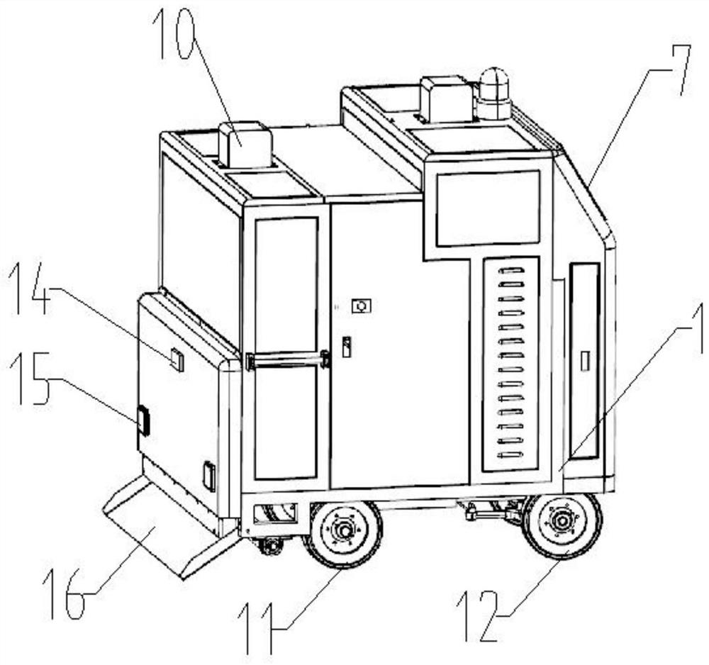 An assembled waterproof roll machine