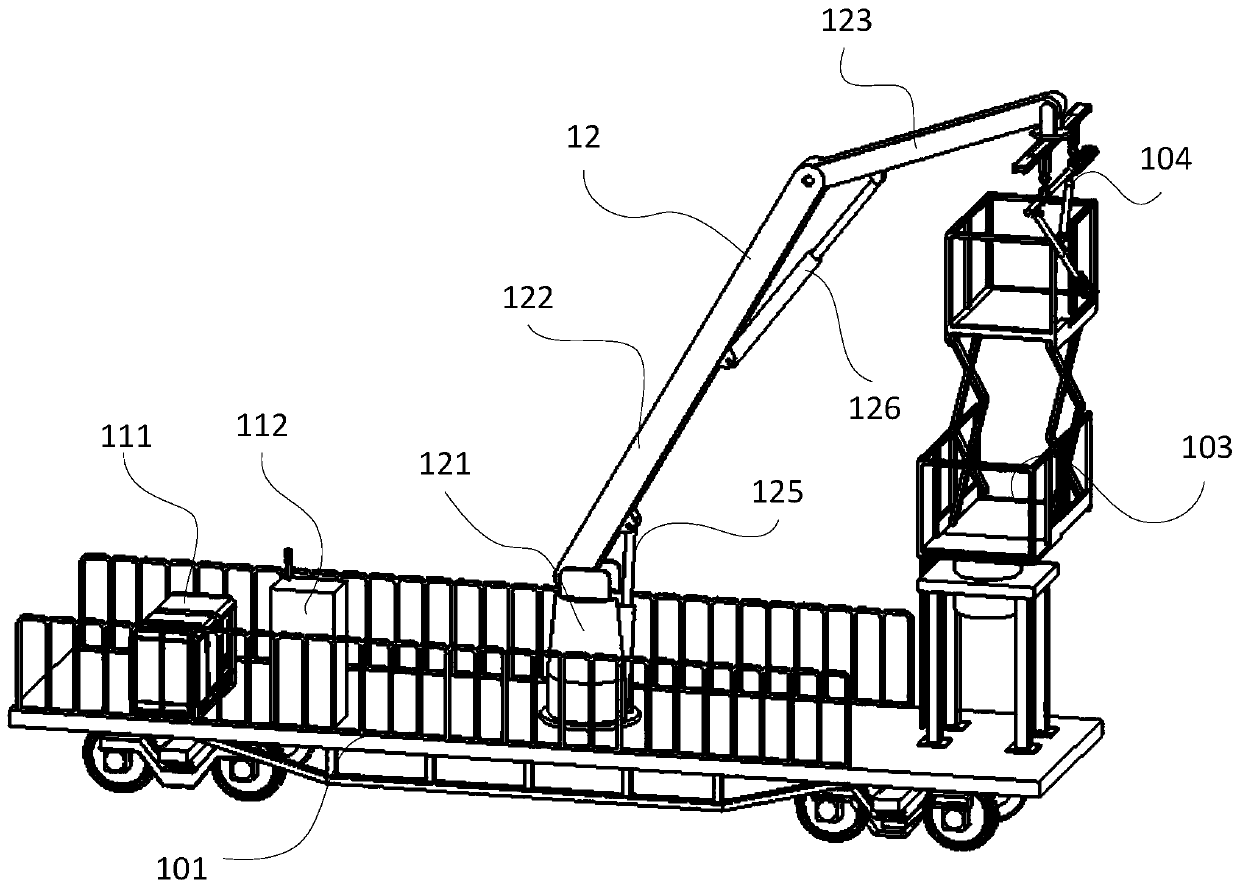 Grabbing mechanism or railway wrist arm mounting robot