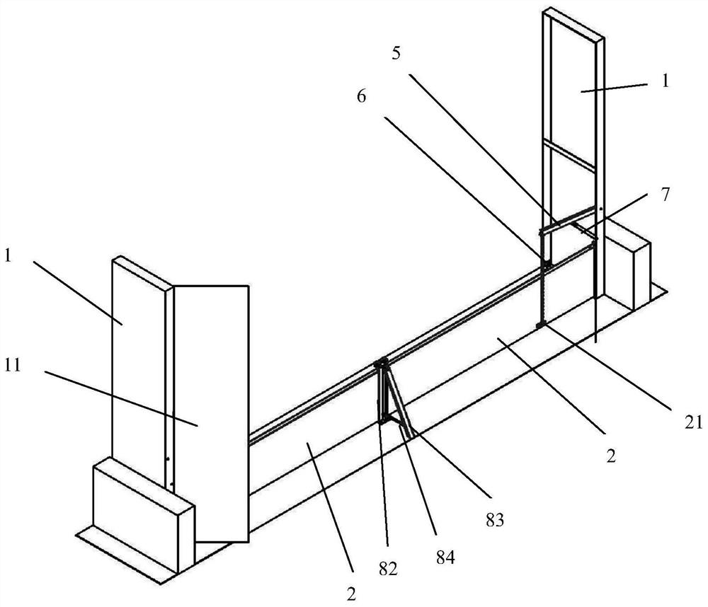 A cantilever water retaining door