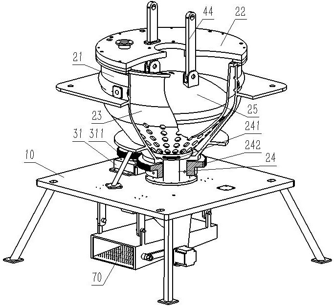 Macroelement water-soluble fertilizer particle production device