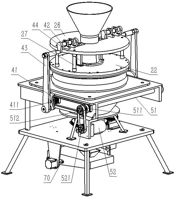 Macroelement water-soluble fertilizer particle production device