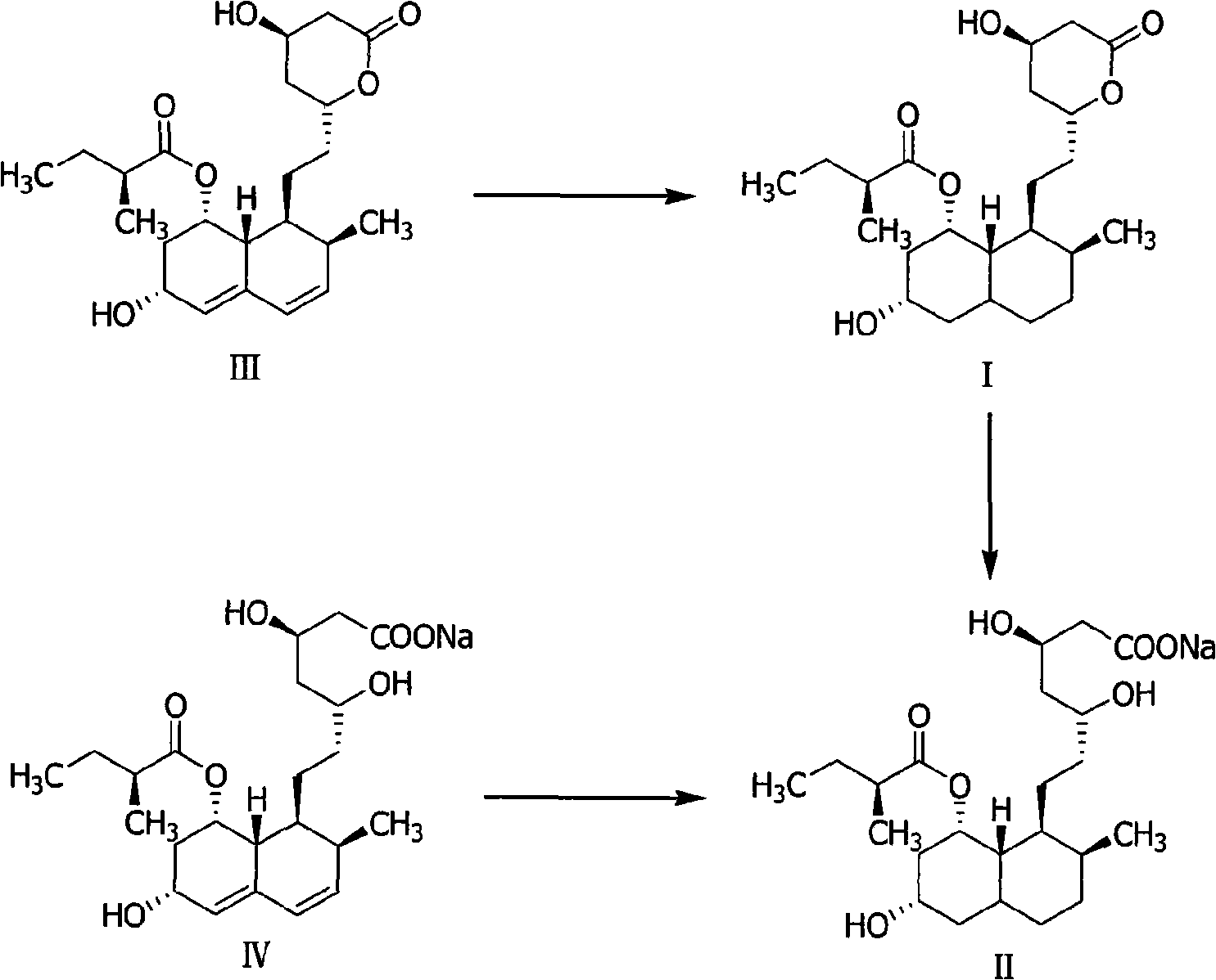 Method for preparing 4,5,6,7-tetrahydromevastatin and sodium salt thereof, and solid crystallization way