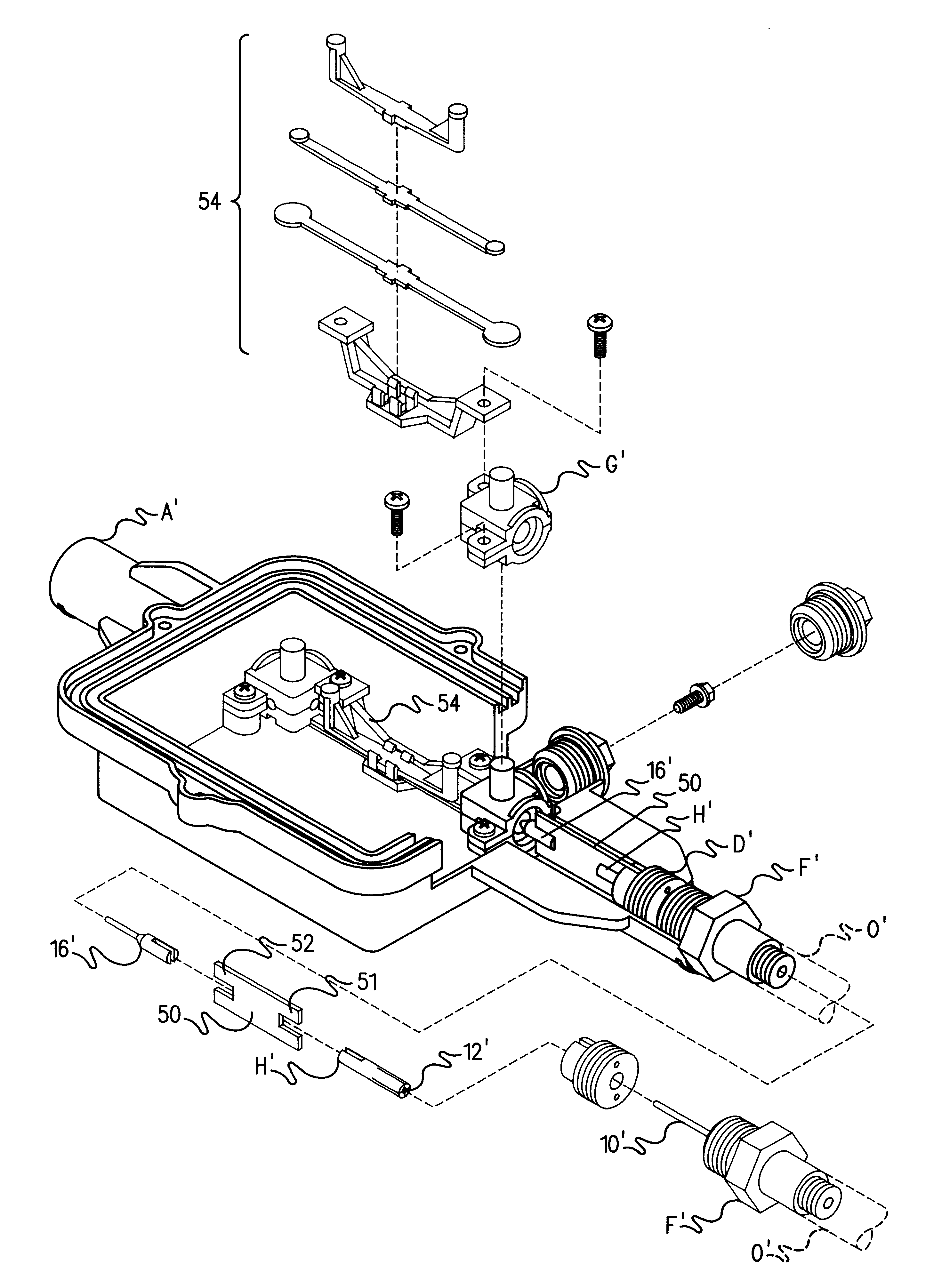 Extension housing for RF multi-tap