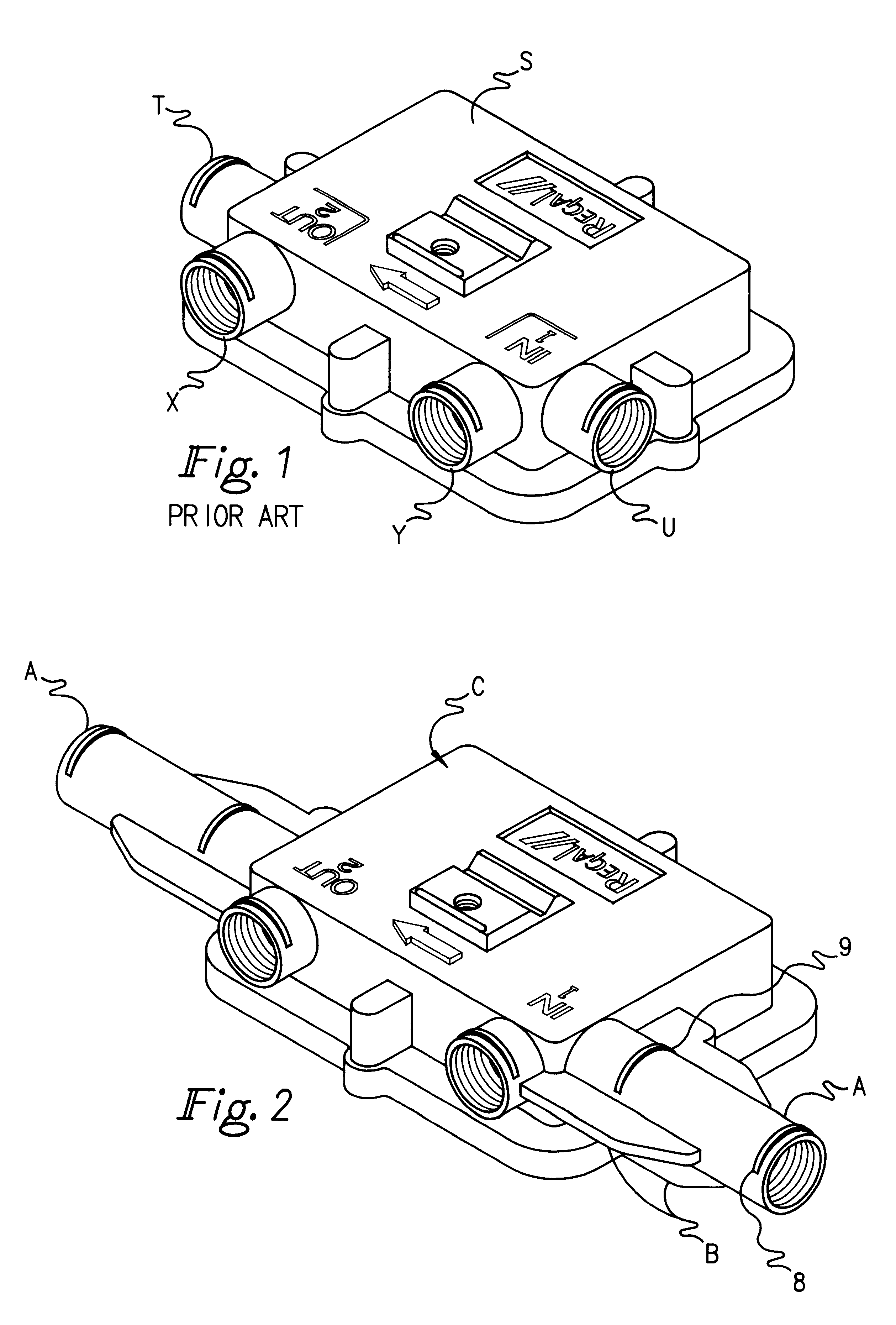 Extension housing for RF multi-tap