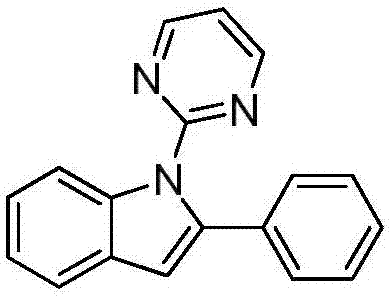 Preparation method of N-(2-pyridyl/pyrimidyl)indole derivative