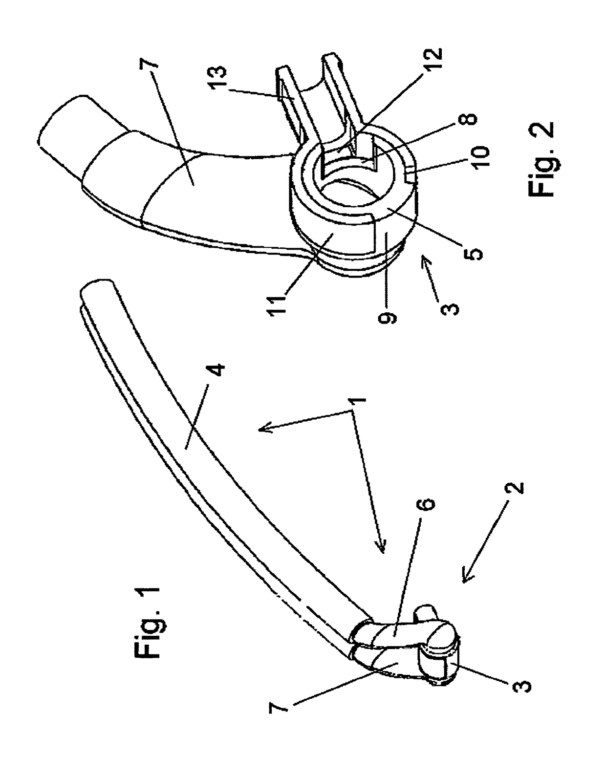 Nasal adapter system for CPAP respiration