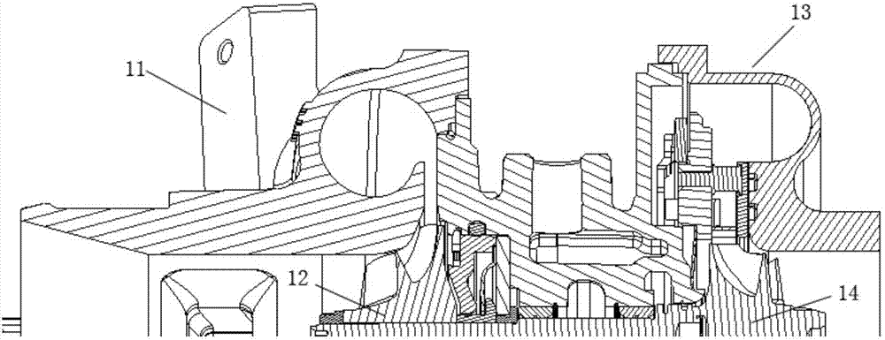 Variable nozzle ring component for effectively preventing blade from clamping stagnation