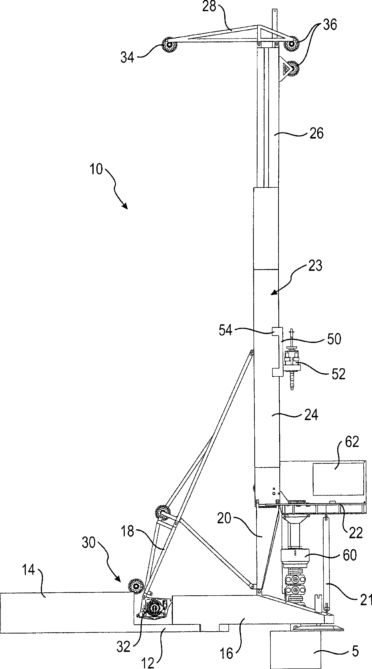 Drilling device and drilling method