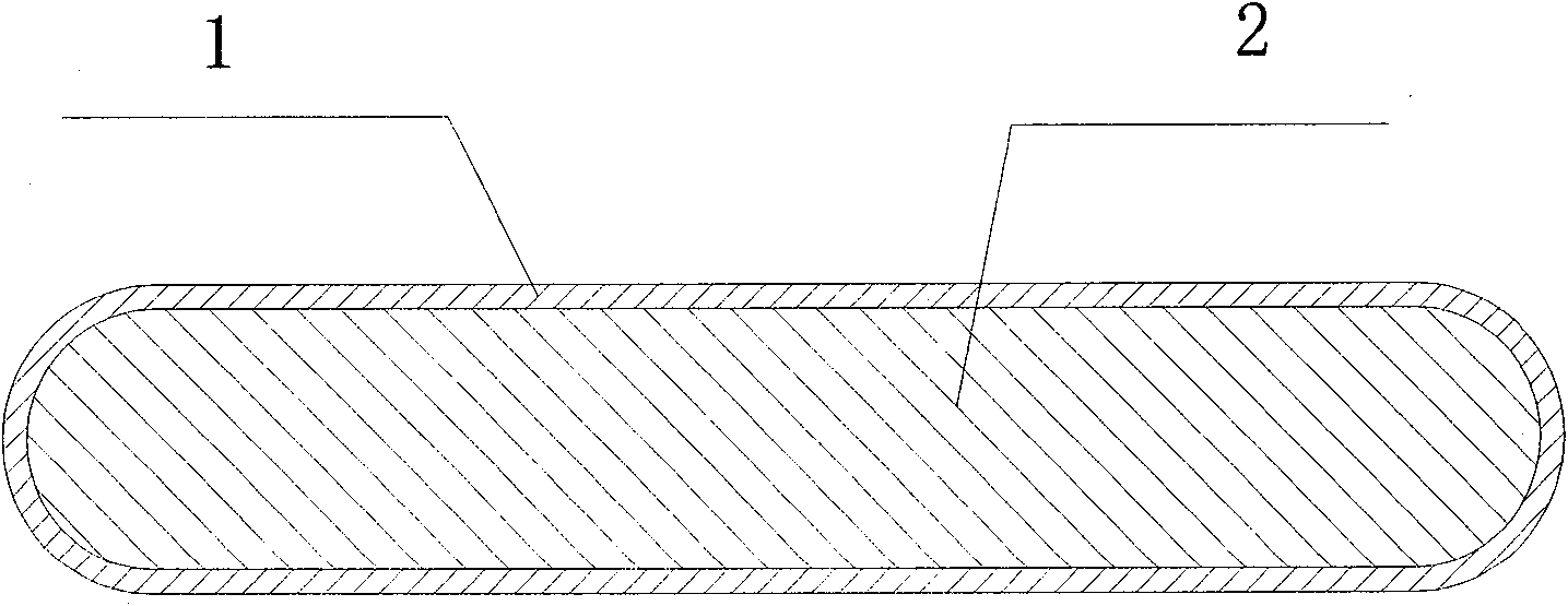 Extrusion rolling composite method for producing copper clad aluminum row