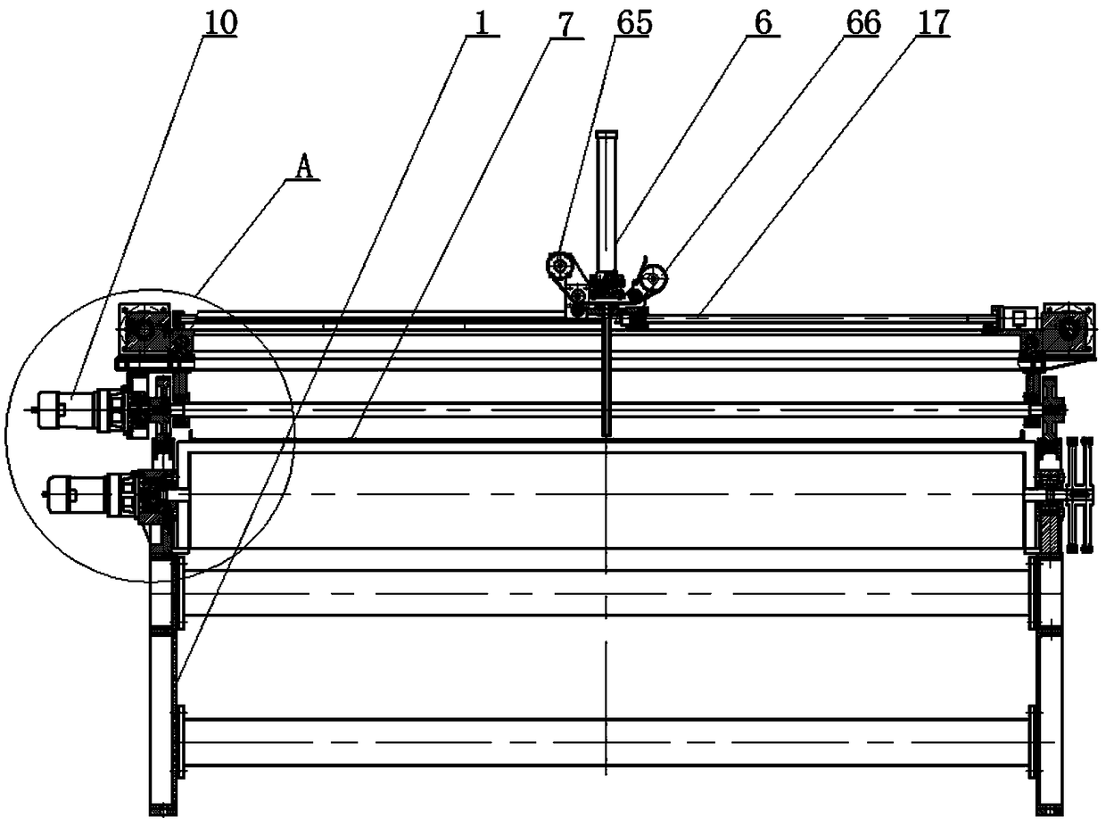 Automatic pattern pasting and pressing device for cloth