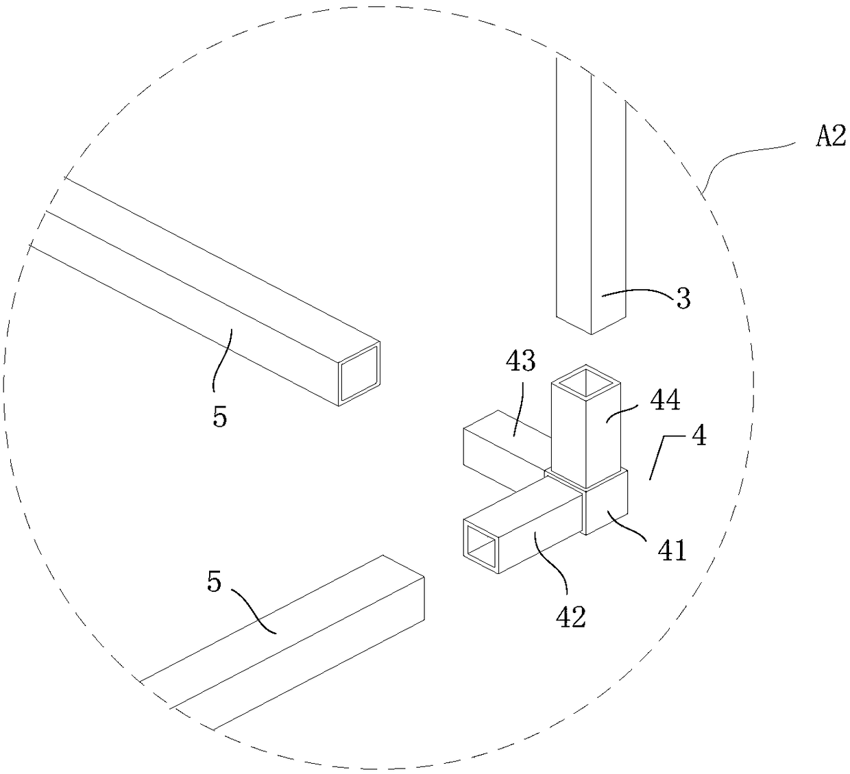 Prefabricated kitchen and its installation method