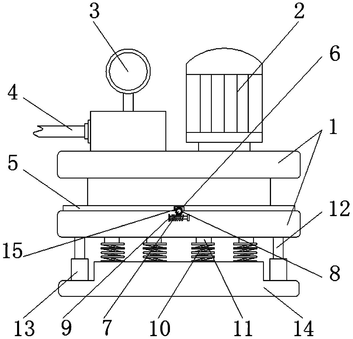 Agricultural machine electric hydraulic pump with buffer damping function