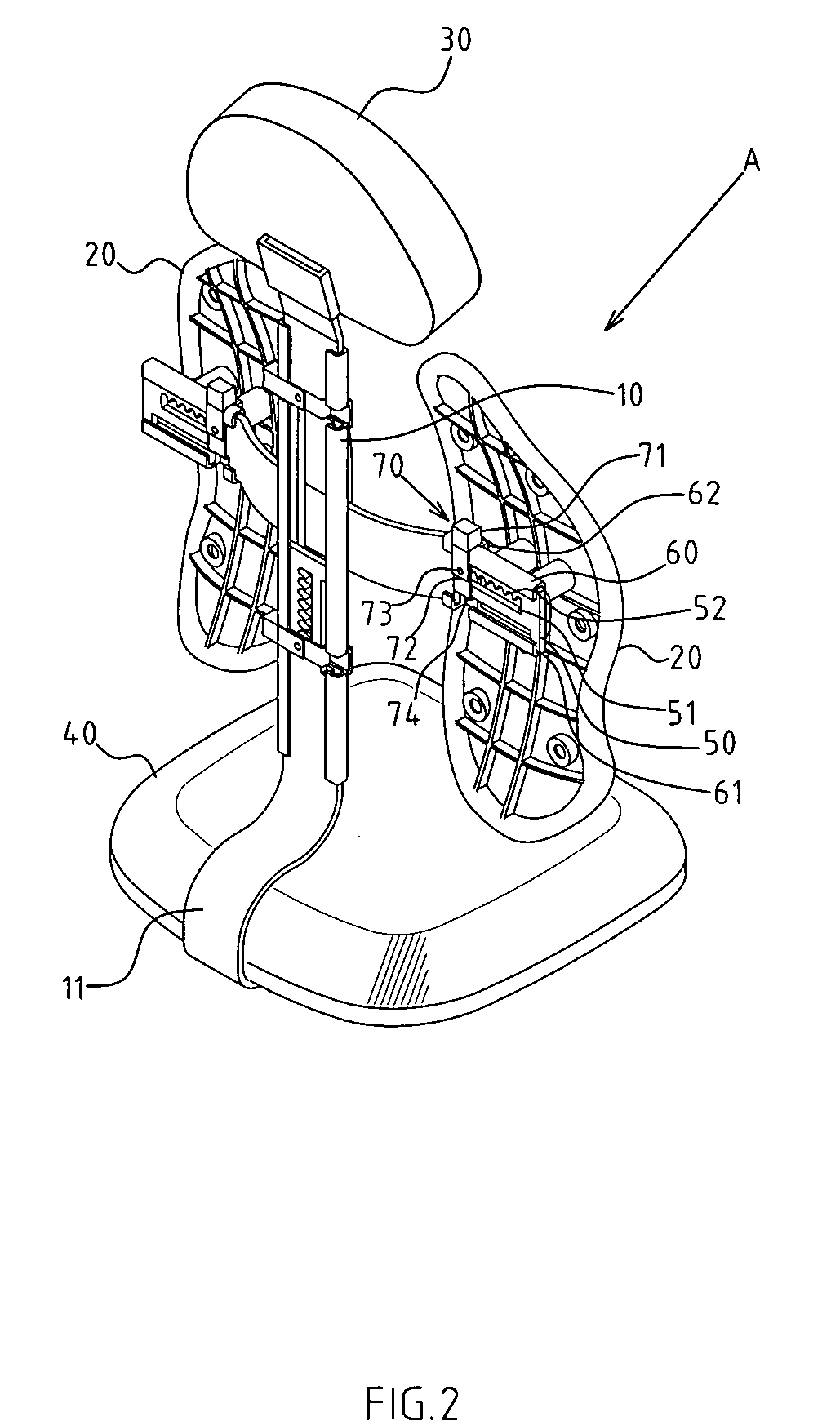 Adjustment structure of chair backrests