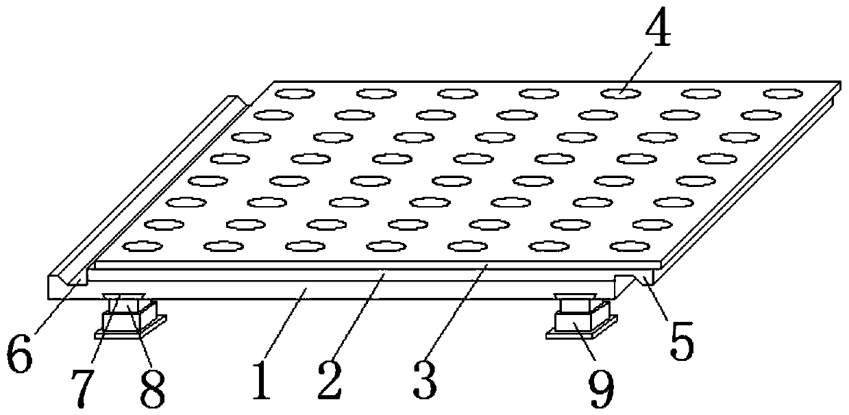 Vehicle floor structure convenient to clean