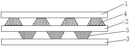 Multilayer high-pressure-resistant corrugated board for packaging material