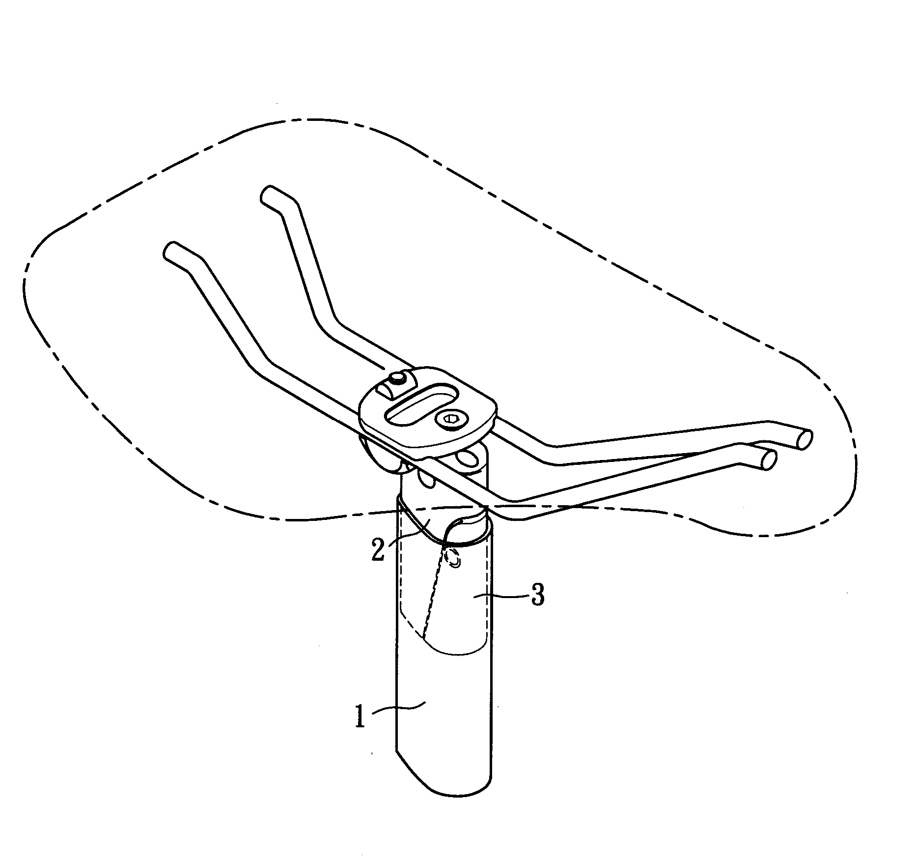 Seat support structure of a bicycle