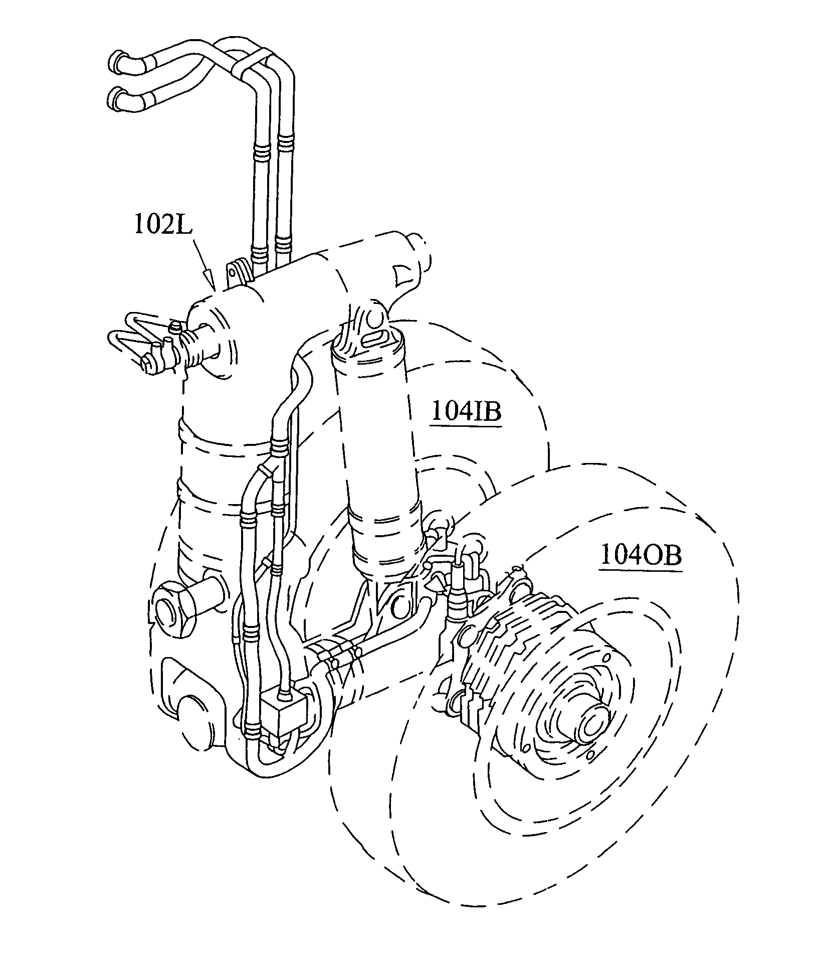 Modular electrical harness for jet aircraft landing gear systems