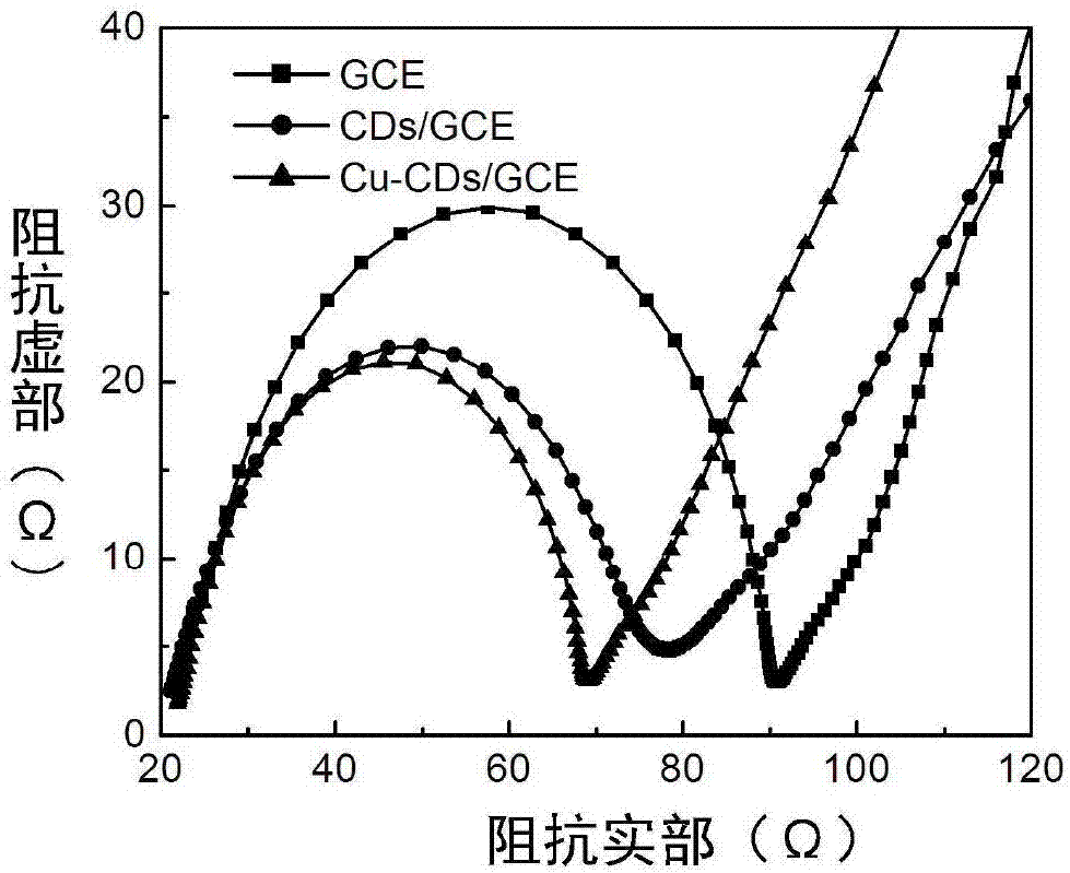 Uric acid electrochemical sensor based on active copper carbon point and application thereof