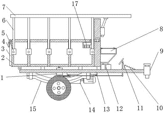 Trailer capable of measuring load and with detachable canopy