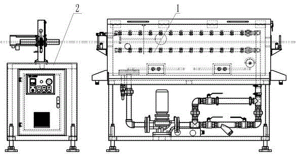 A plastic profile heating chipless cutting machine