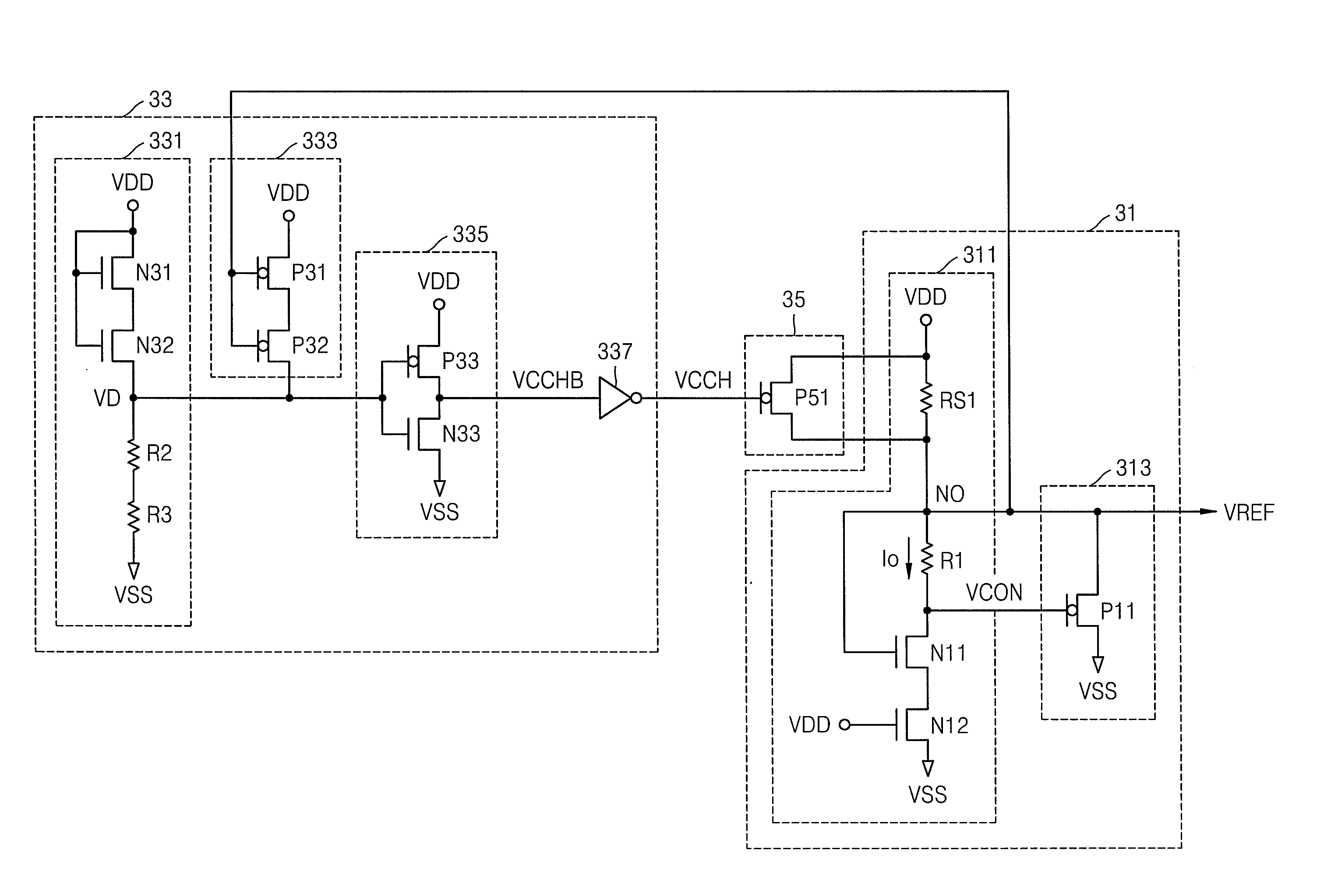 Reference voltage generator having improved setup voltage characteristics and method of controlling the same