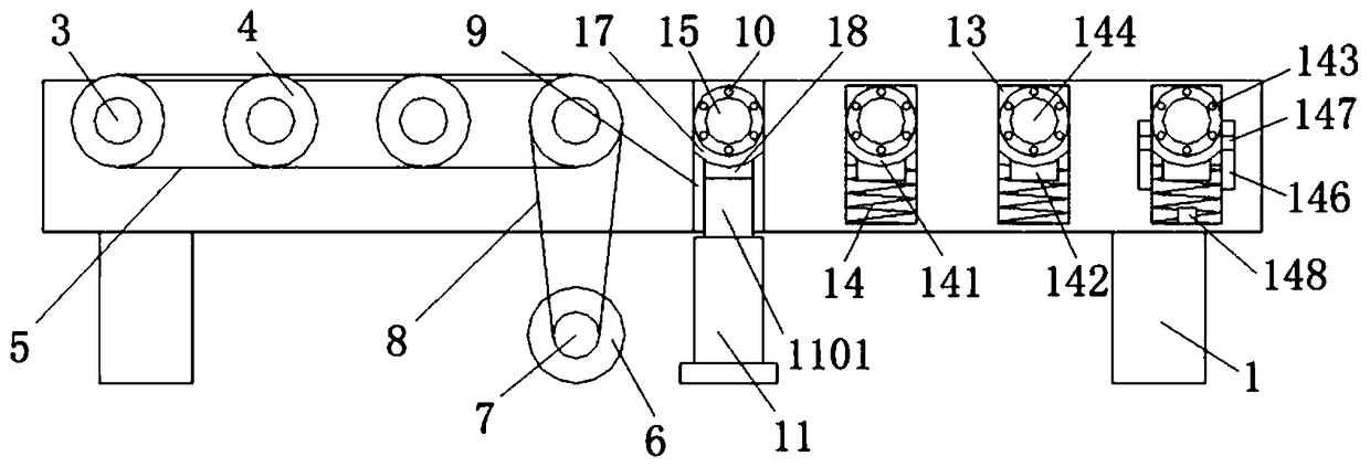 Welding conveying production line based on connecting transportation