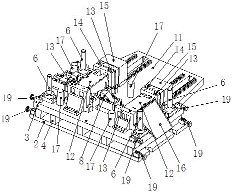 Energy-absorbing box punching mold