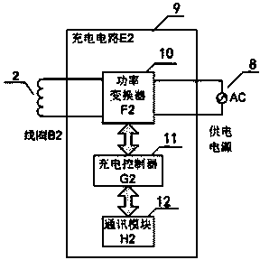 Electric automobile charging gun structure