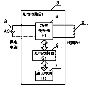 Electric automobile charging gun structure