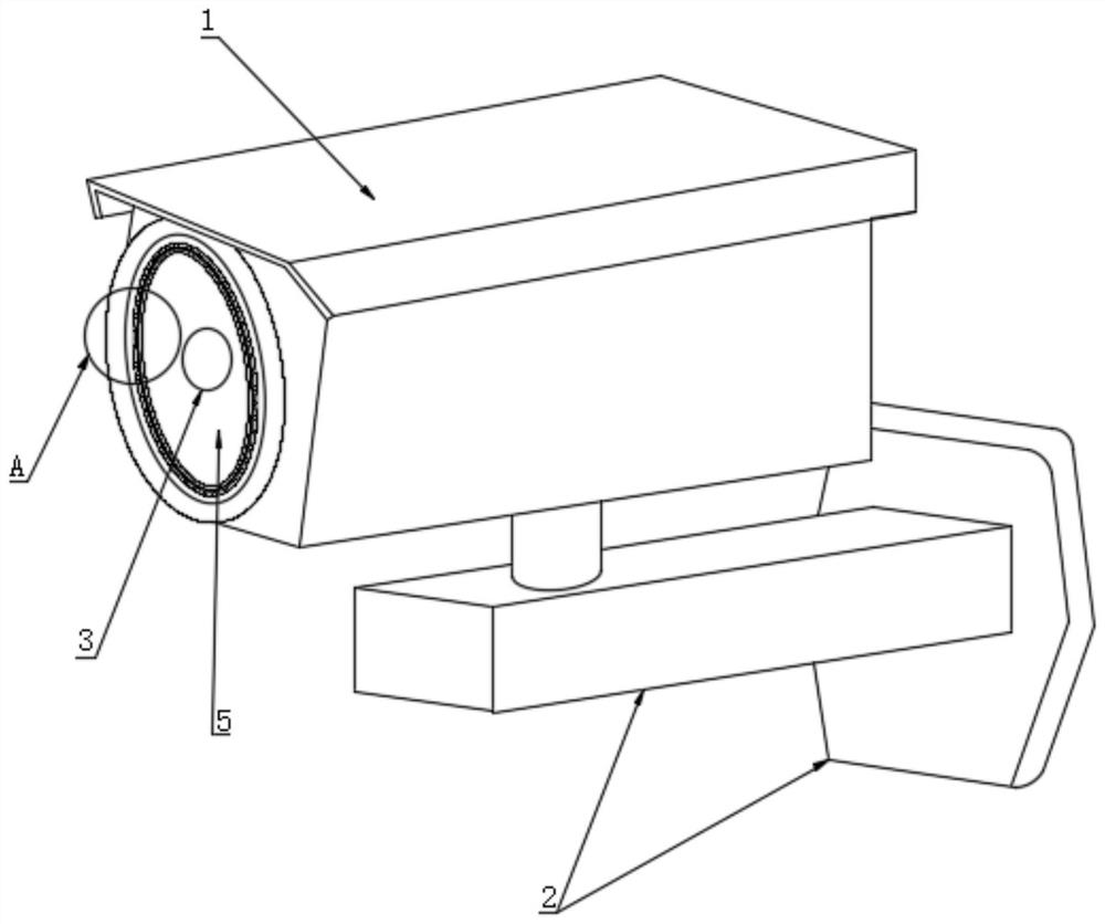 Security monitoring camera capable of automatically removing obstruction