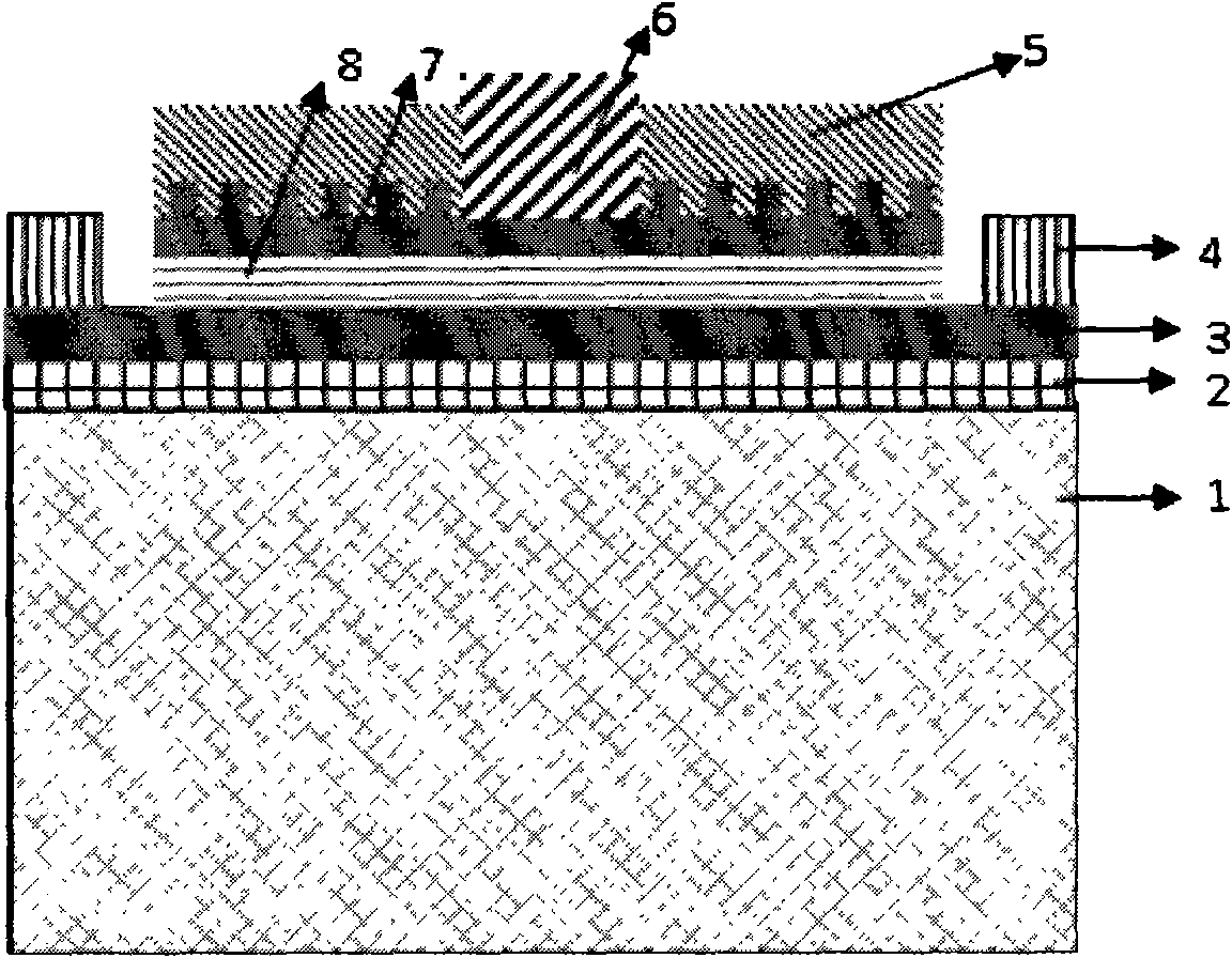 Plasmon-enhancement-based quantum well infrared detector and preparation method thereof