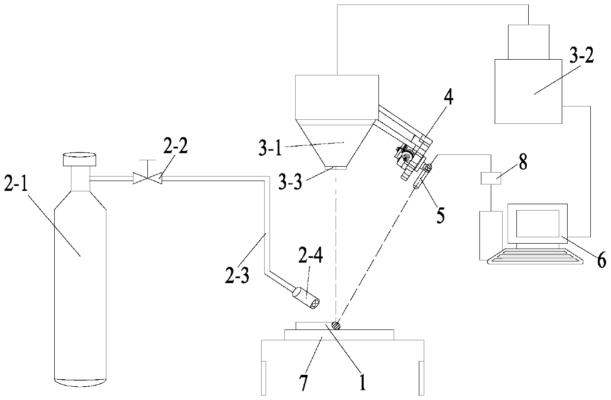 Laser cladding process molten bath temperature online monitoring device and method