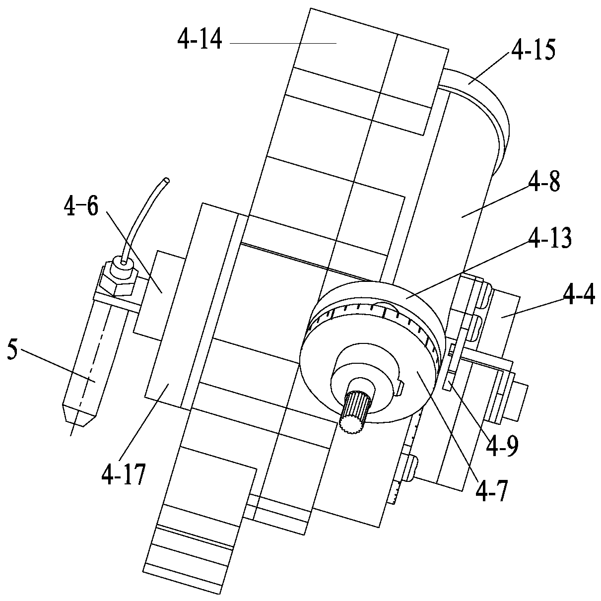 Laser cladding process molten bath temperature online monitoring device and method