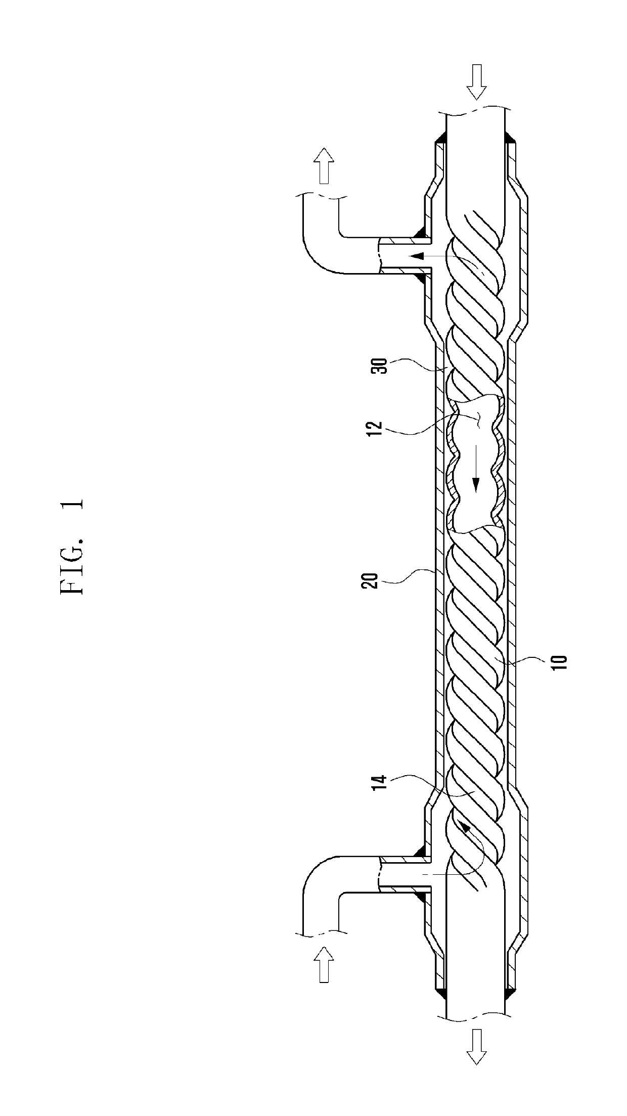 Double pipe heat exchanger and method of manufacturing the same