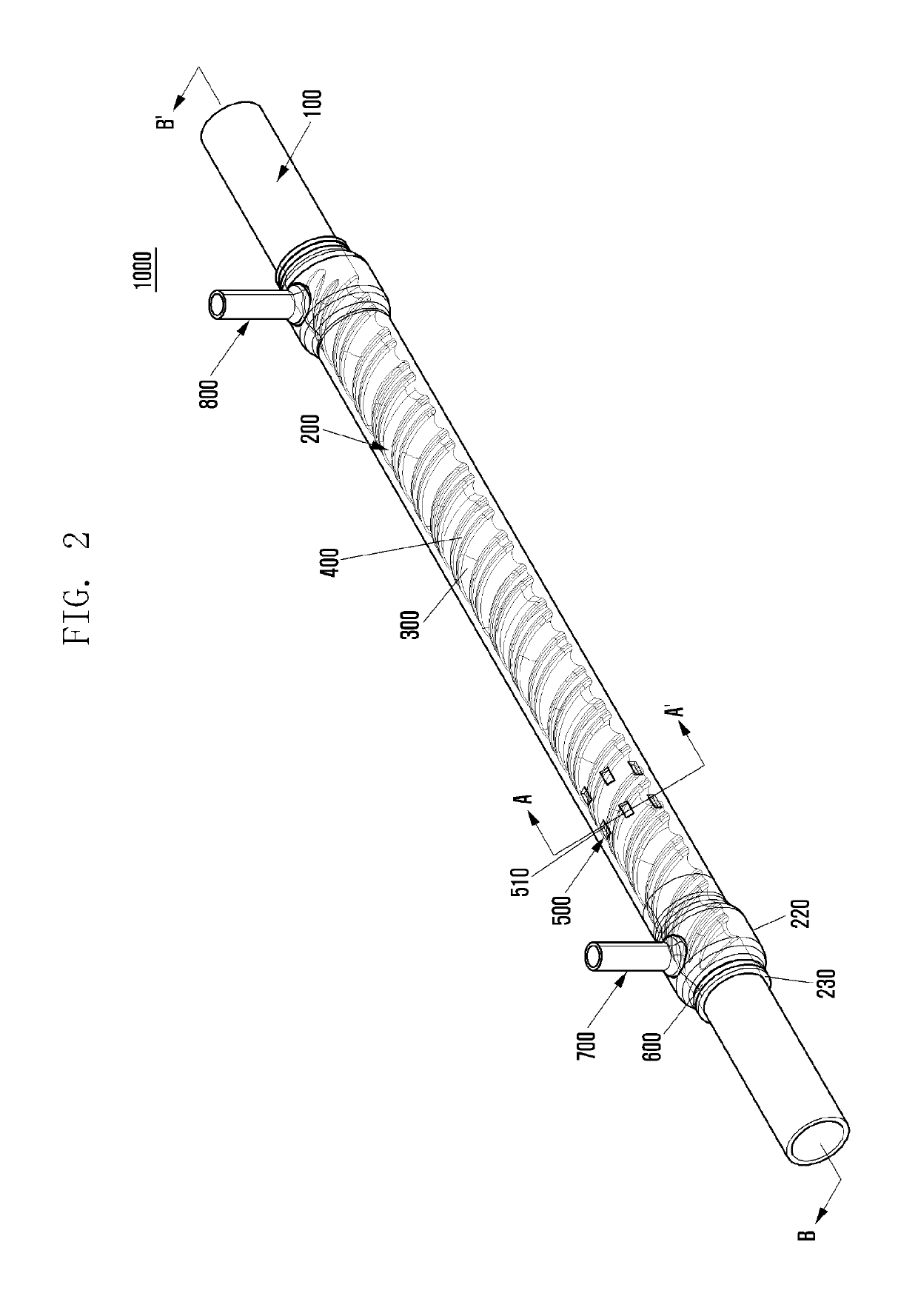 Double pipe heat exchanger and method of manufacturing the same