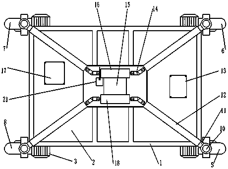 Motor wheel track adjusting mechanism and its control method