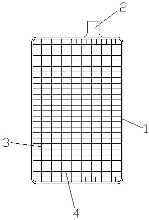 Method for enhancing density of ribs of gravity casting positive grid