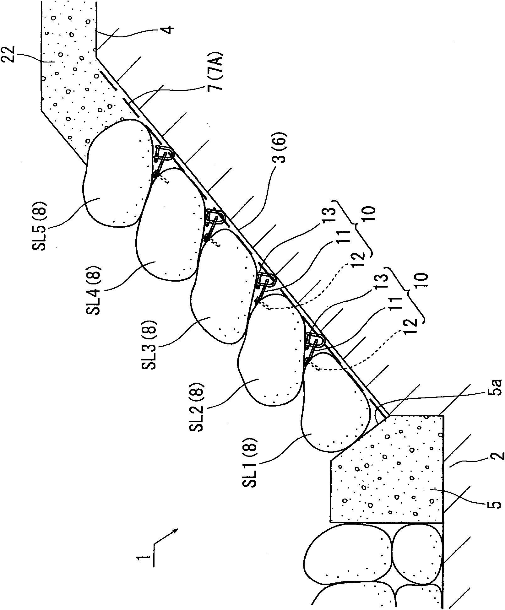 Civil structure and construction method thereof