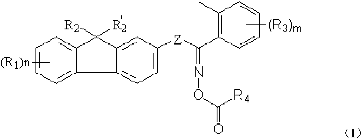 Fluoro-containing fluorene oxime ester photoinitiator, photocurable composition containing the same, and application thereof