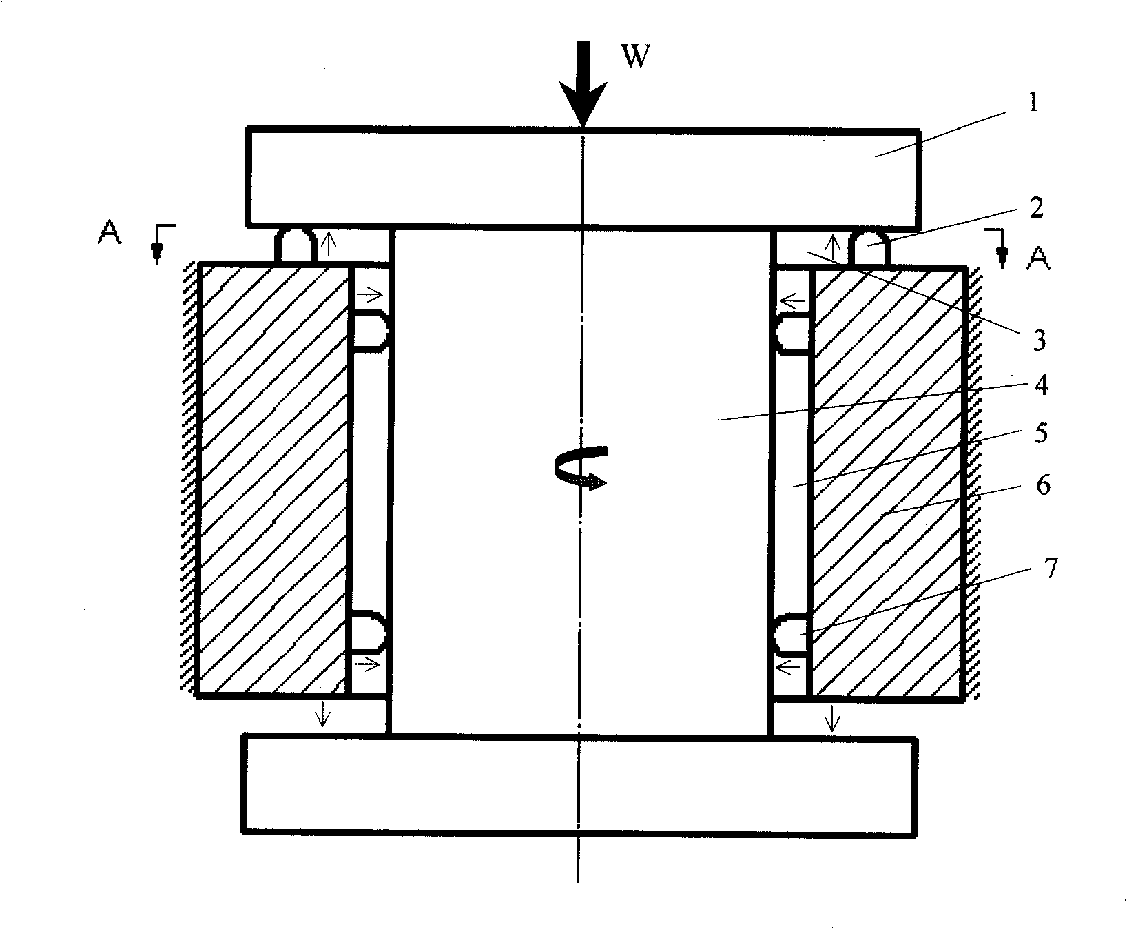 Gas/ solid two-phase composite gyration basic method and device